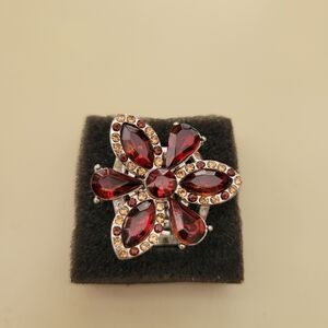 Paparazzi Amber Flower Stretch Ring